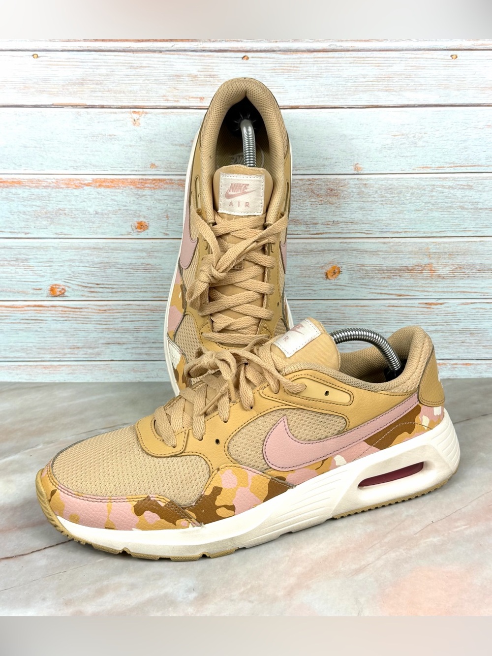 Nike Air Max SC Sesame Pink Camo Women’s Running Shoes